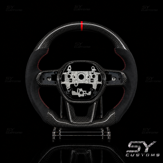 SY Customs Honda Type R Carbon Fiber Steering Wheel