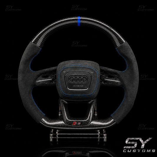 SY Customs 2019+ Audi Q7/Q8/SQ7/SQ8/RSQ8 Carbon Fiber Steering Wheel