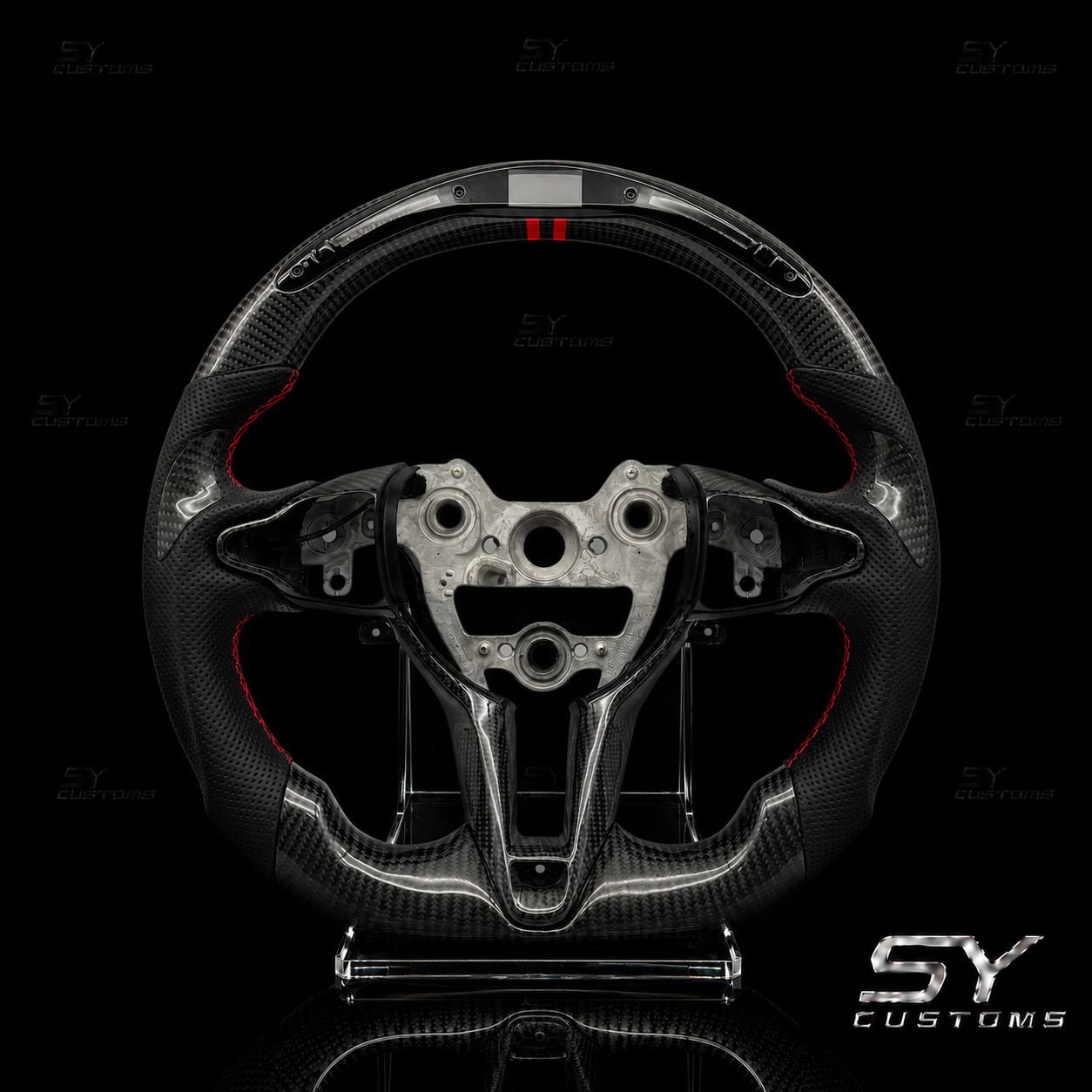 SY Customs 2011–2024 Hyundai Elantra N Carbon Fiber Steering Wheel