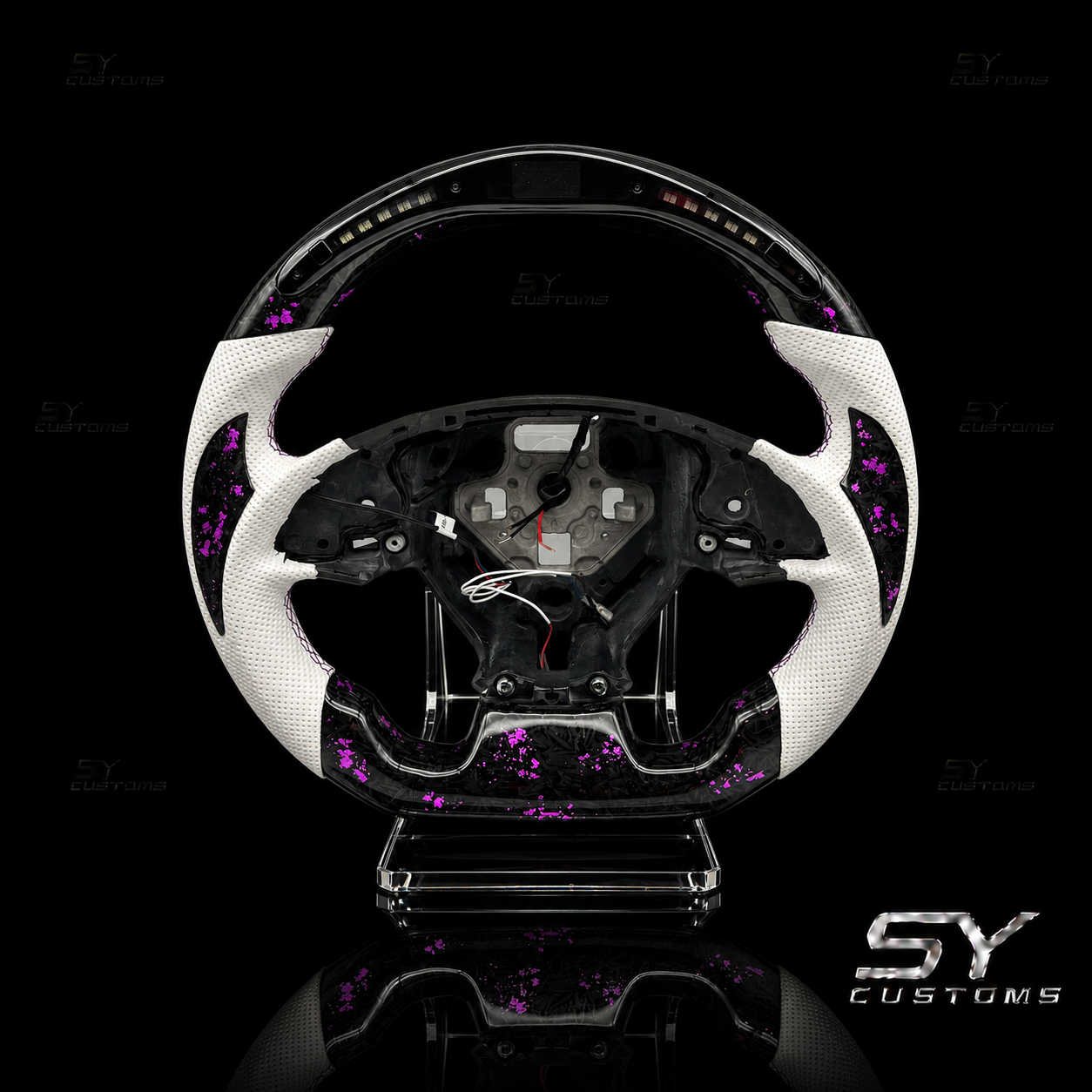 SY Customs 2016–2024 Chevrolet Camaro Carbon Fiber Steering Wheel