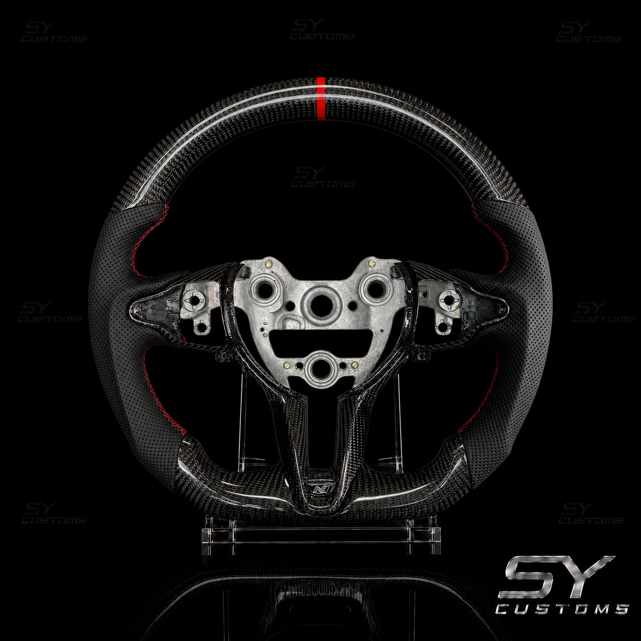 SY Customs 2011–2024 Hyundai Elantra N Carbon Fiber Steering Wheel