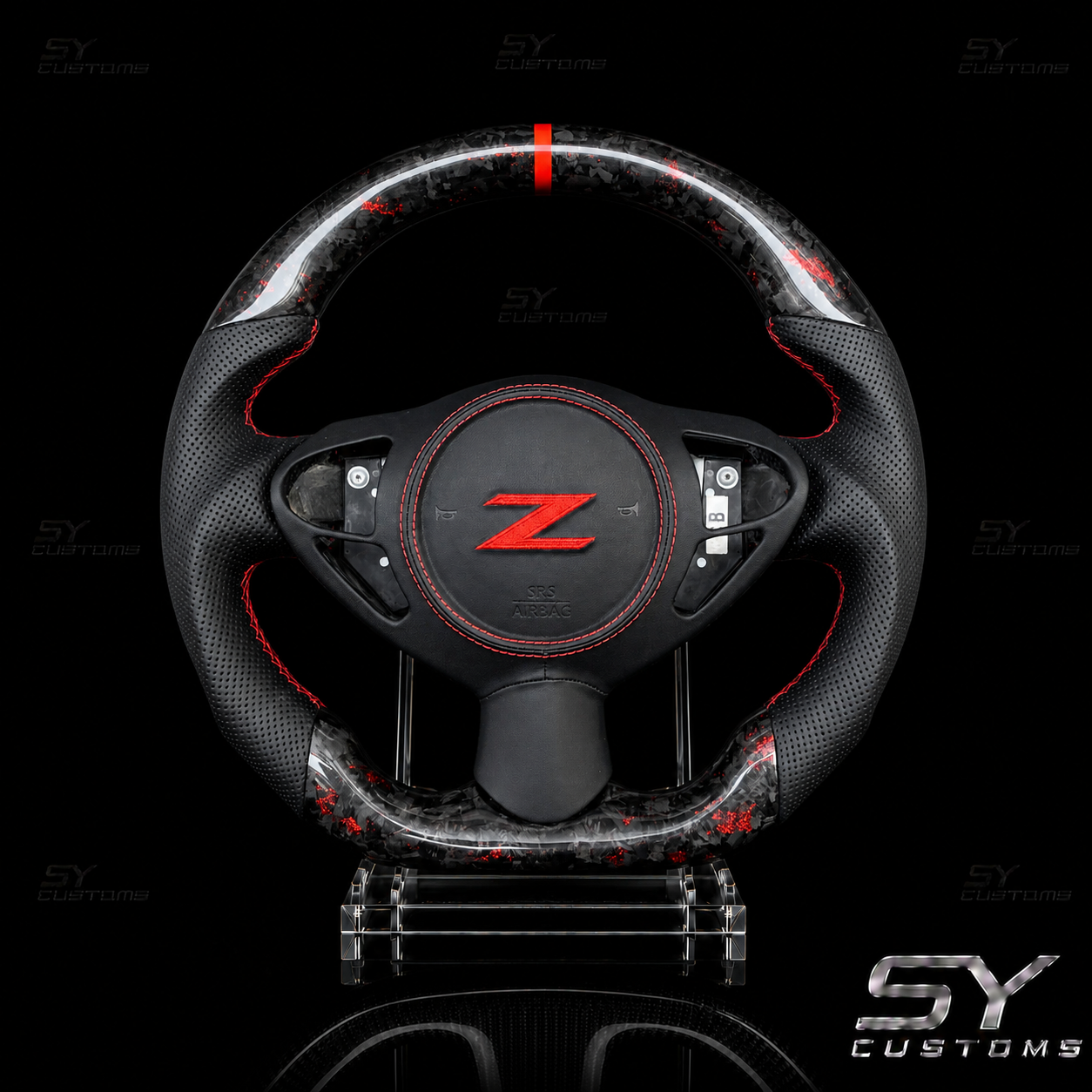 SY Customs 2009–2020 Nissan 370Z Z34 Carbon Fiber Steering Wheel