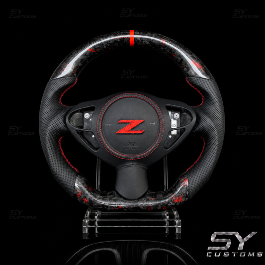 SY Customs 2009–2020 Nissan 370Z Z34 Carbon Fiber Steering Wheel