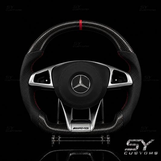 SY Customs 2016+ Mercedes-Benz AMG Style Carbon Fiber Steering Wheel