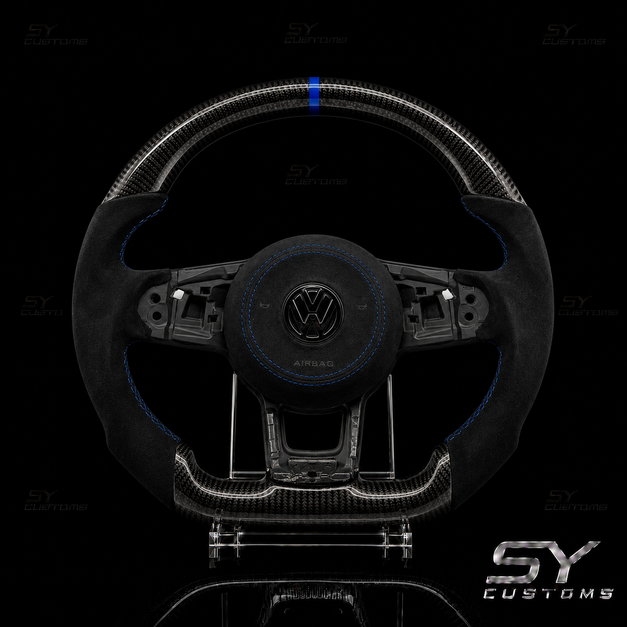 SY Customs 2013-2020 Volkswagen Golf MK7/GTI Carbon Fiber Steering Wheel