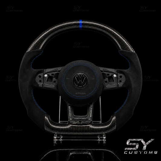 SY Customs 2013-2020 Volkswagen Golf MK7/GTI Carbon Fiber Steering Wheel