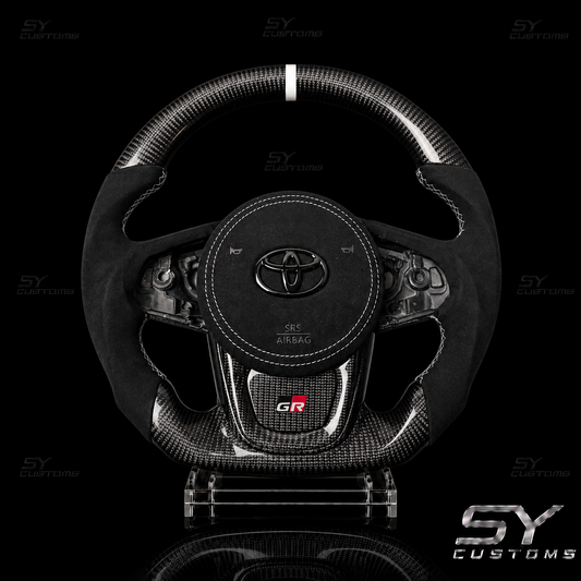 SY Customs 2020+ Toyota GR Supra A90/A91 Carbon Fiber Steering Wheel