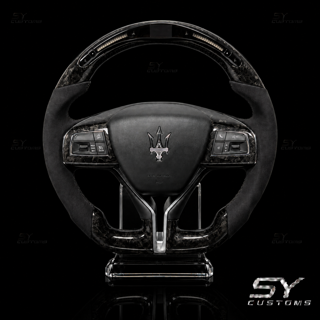 SY Customs 2021+ Maserati Ghibli/Quattroporte/Levante Carbon Fiber Steering Wheel