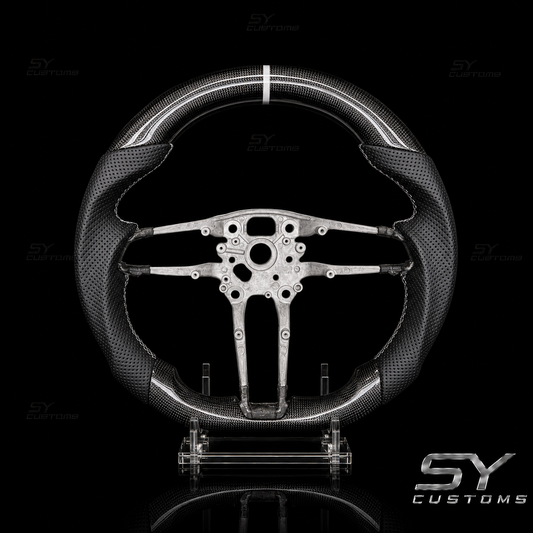 SY Customs 2017+ Porsche 911 / Cayenne / Macan / Panamera Carbon Fiber Steering Wheel