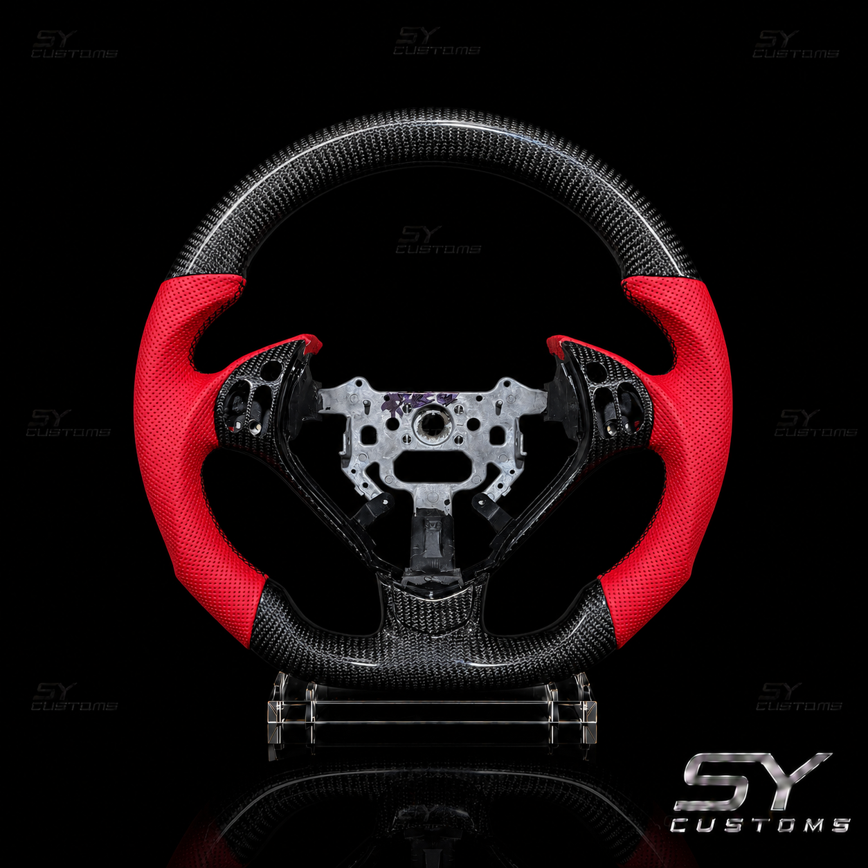 SY Customs 2004-2008 Acura TL Carbon Fiber Steering Wheel