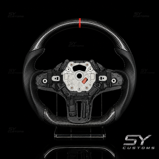 SY Customs BMW G Series G20 G22 G30 G32 G01 G02 G05 G06 Carbon Fiber Steering Wheel