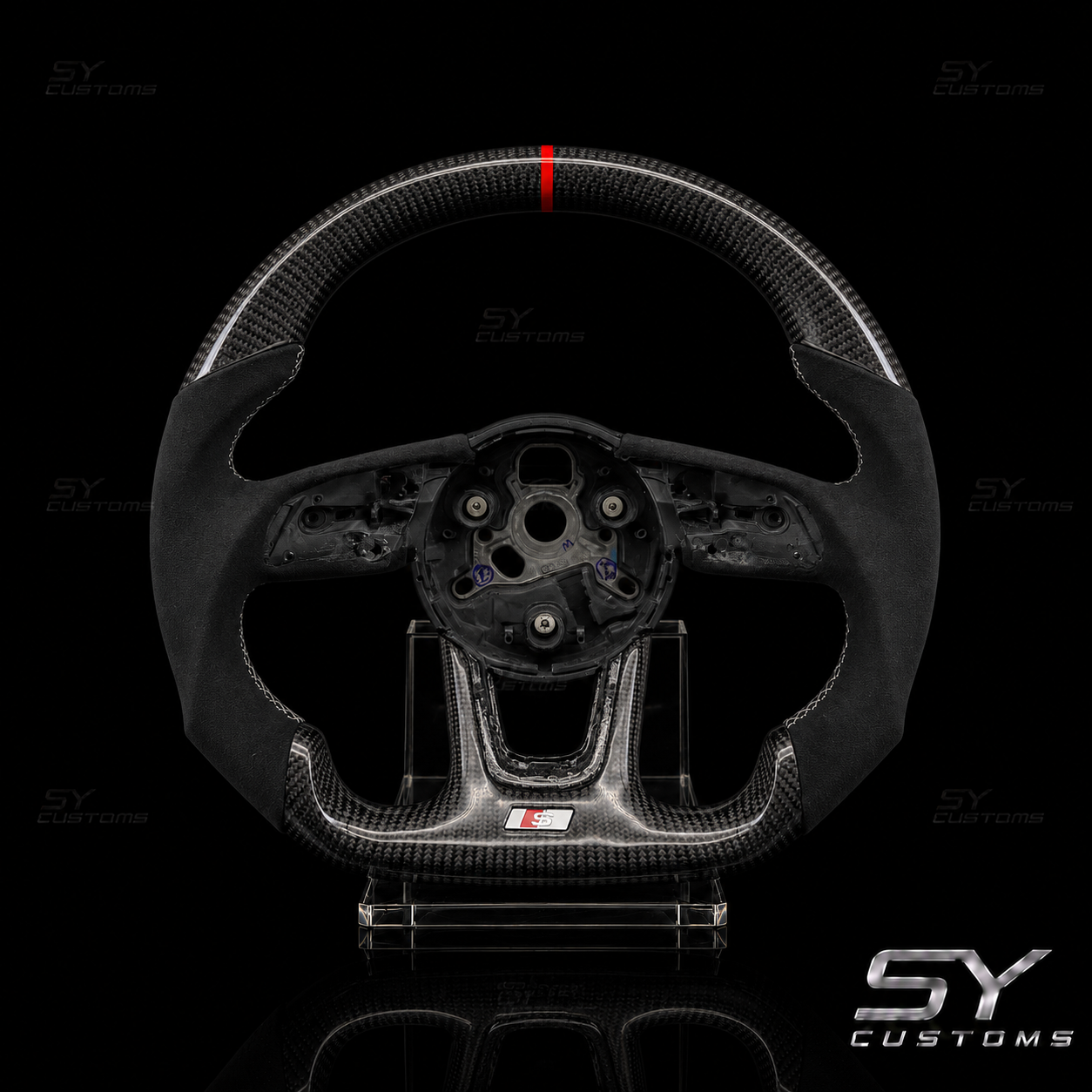 SY Customs 2017-2024 Audi B9/B9.5 A4/S4/A5/S5/RS5 Carbon Fiber Steering Wheel