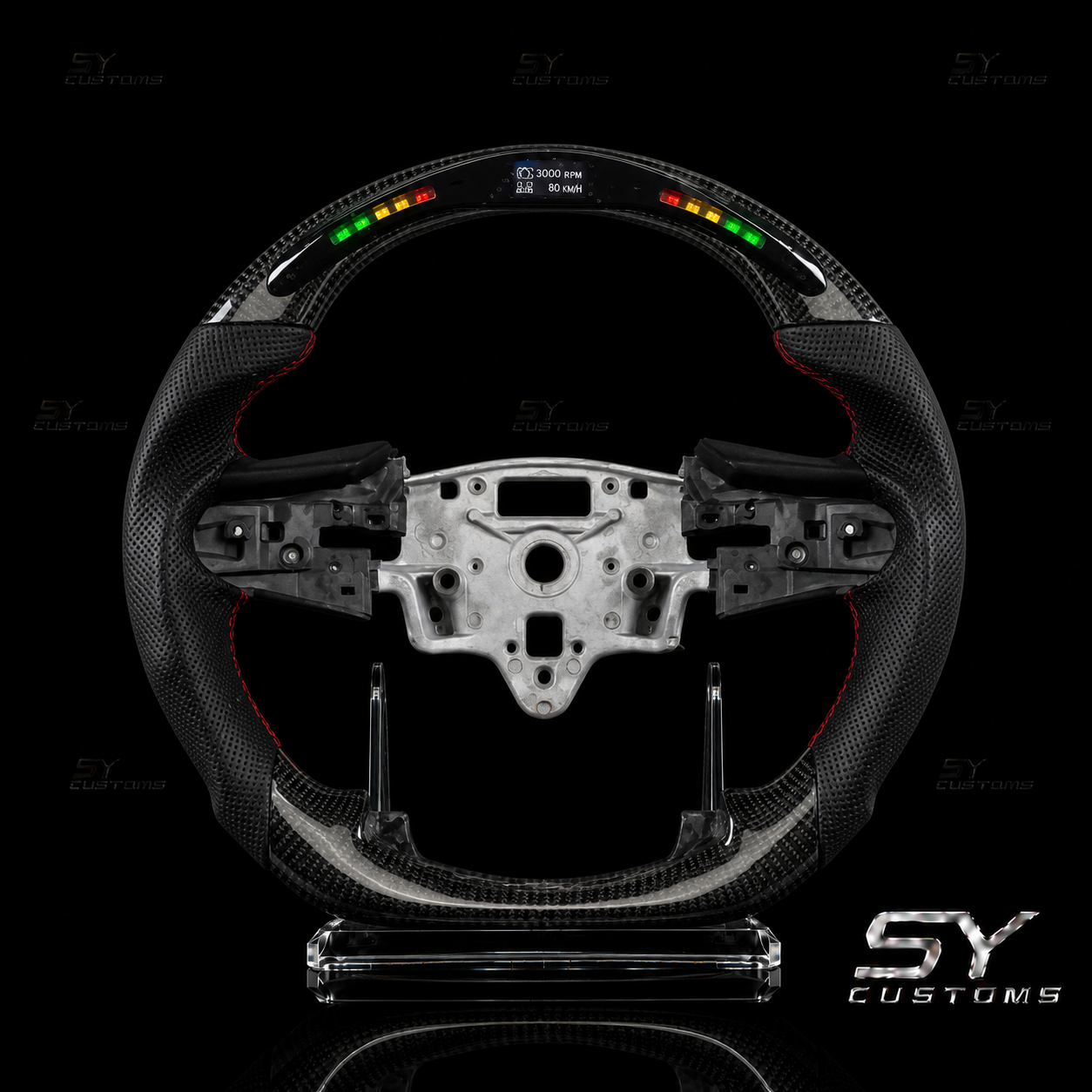 SY Customs 2014–2024 GMC Sierra/Yukon Carbon Fiber Steering Wheel