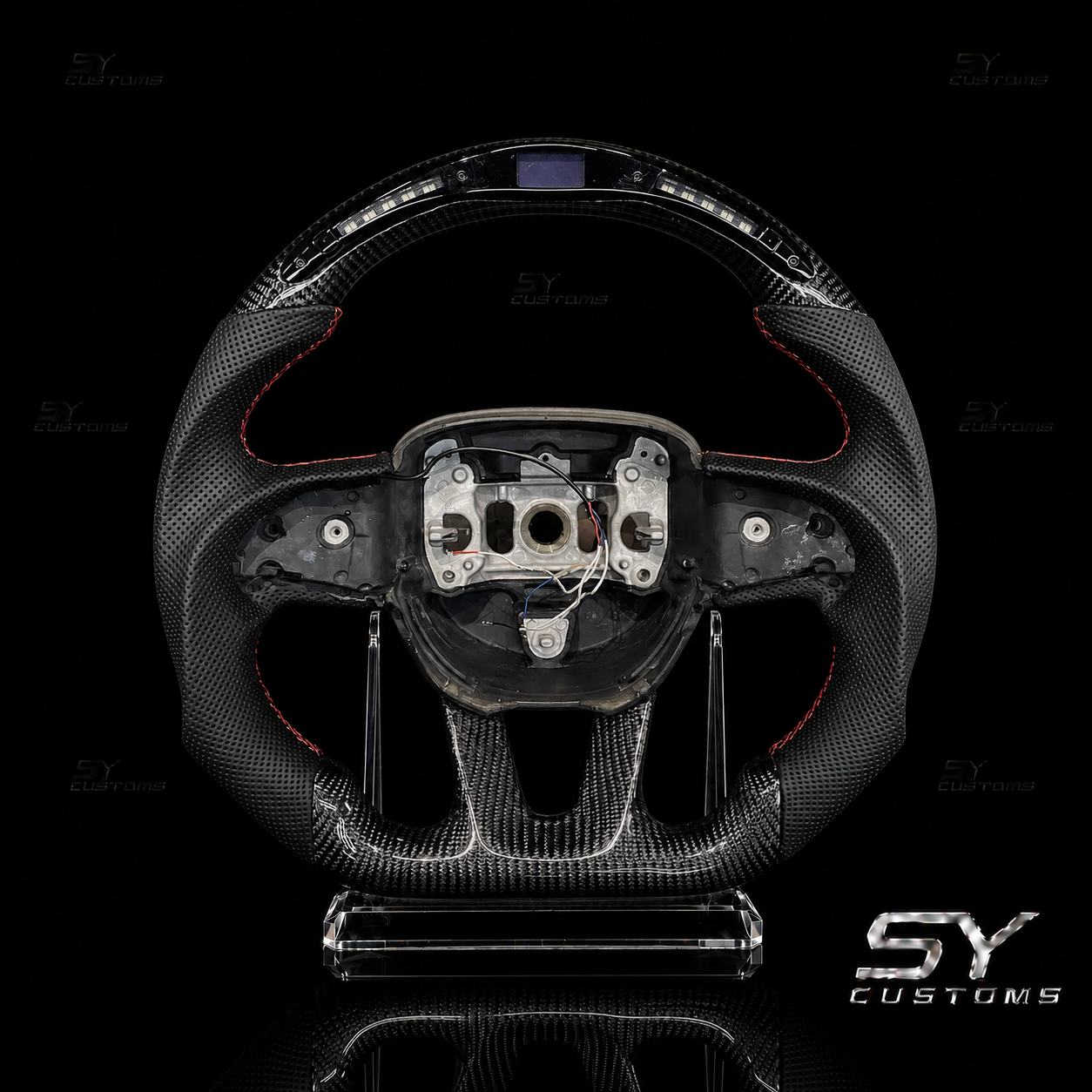 SY Customs 2015+ Dodge Challenger Charger Carbon Fiber Steering Wheel