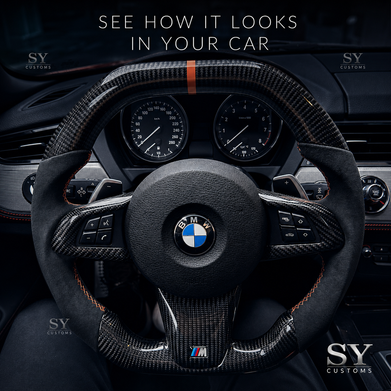 SY Customs BMW Z4 G29 Carbon Fiber Steering Wheel
