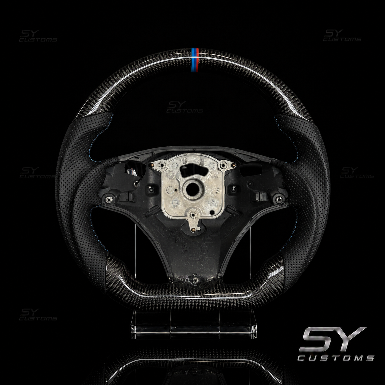 SY Customs 2005-2013 BMW E90/E91/E92/E93 Carbon Fiber Steering Wheel