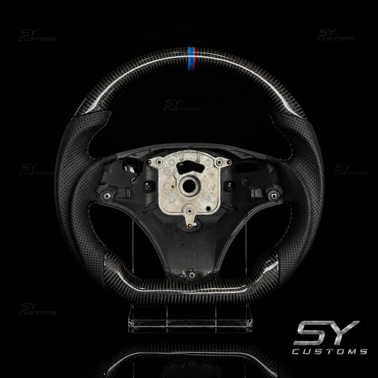 SY Customs 2005-2013 BMW E90/E91/E92/E93 Carbon Fiber Steering Wheel