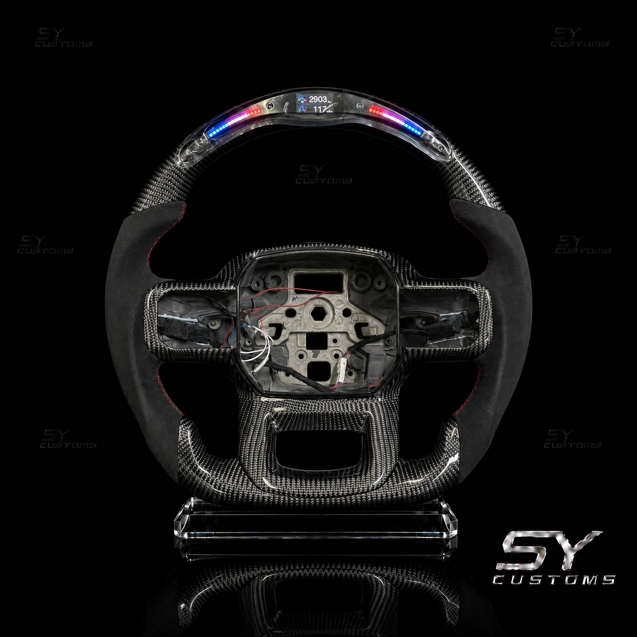 SY Customs 2021+ Ford F150 Carbon Fiber Steering Wheel
