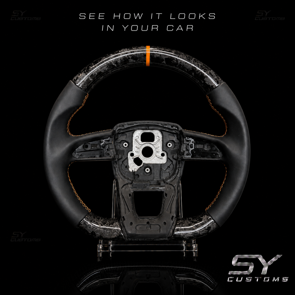 SY Customs Lamborghini Urus Carbon Fiber Steering Wheel