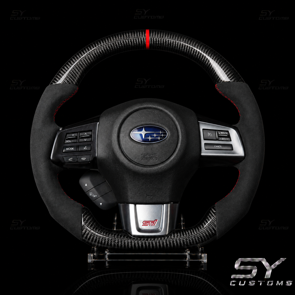 SY Customs 2015-2021 Subaru WRX/STI Carbon Fiber Steering Wheel