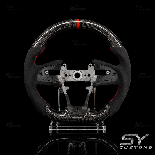 SY Customs 2016-2021 10th Gen Honda Civic Carbon Fiber Steering Wheel