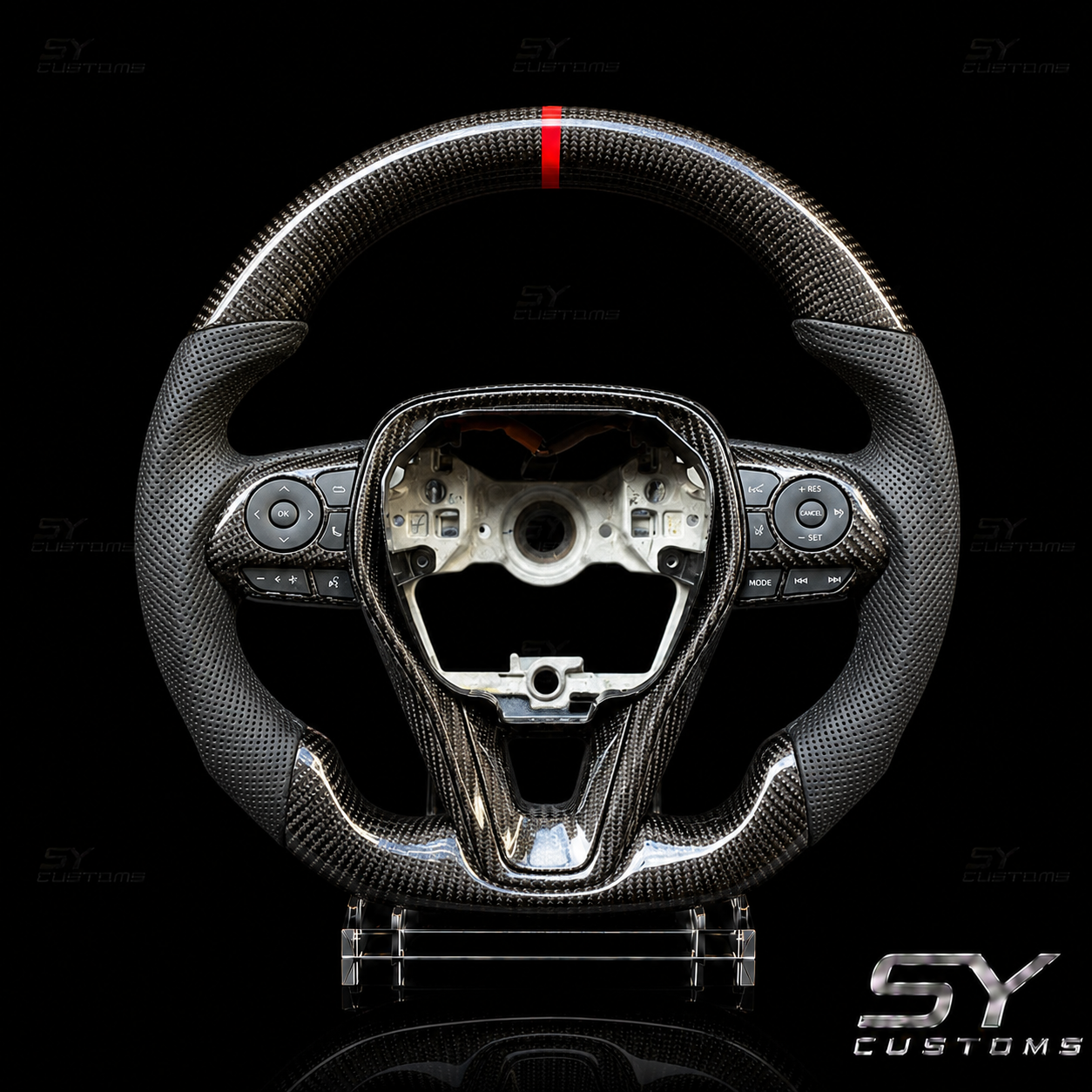 SY Customs 2019+ Toyota Corolla Hatchback Carbon Fiber Steering Wheel