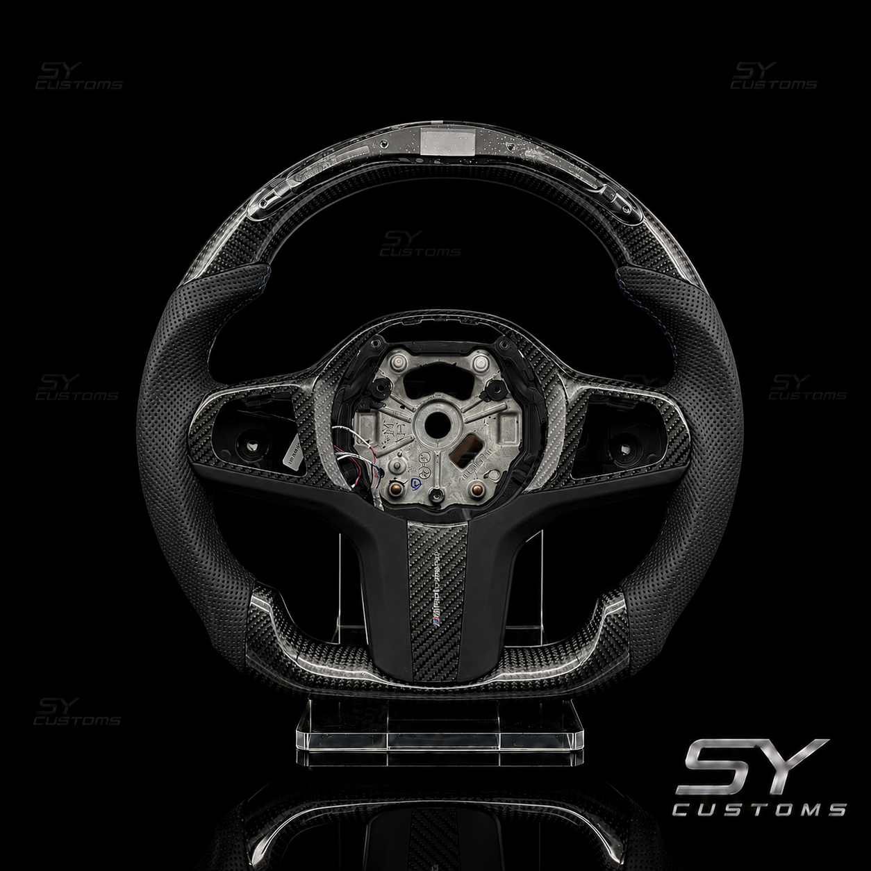 SY Customs BMW G Series G20 G22 G30 G32 G01 G02 G05 G06 Carbon Fiber Steering Wheel