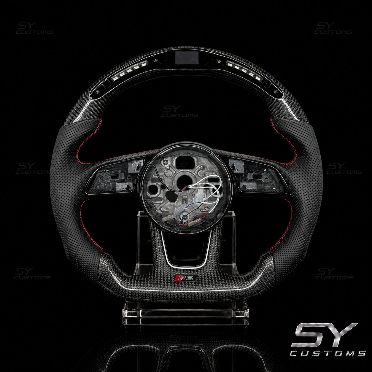 SY Customs 2017-2024 Audi B9/B9.5 A4/S4/A5/S5/RS5 Carbon Fiber Steering Wheel
