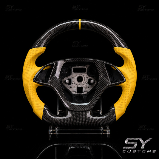 SY Customs 2014-2019 Chevrolet C7 Corvette Carbon Fiber Steering Wheel