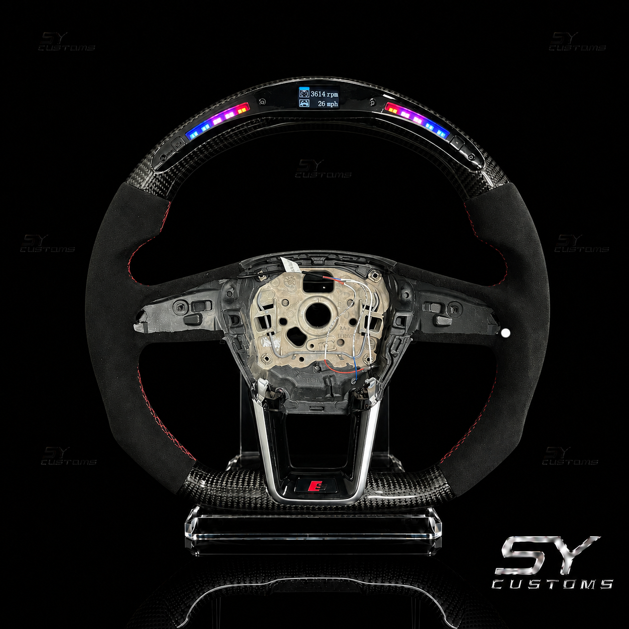 SY Customs 2020+ Audi RS6 C8 Carbon Fiber Steering Wheel