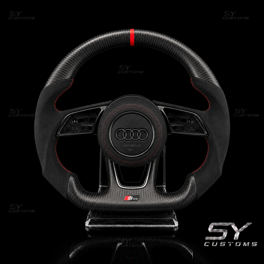 SY Customs 2017-2024 Audi B9/B9.5 A4/S4/A5/S5/RS5 Carbon Fiber Steering Wheel