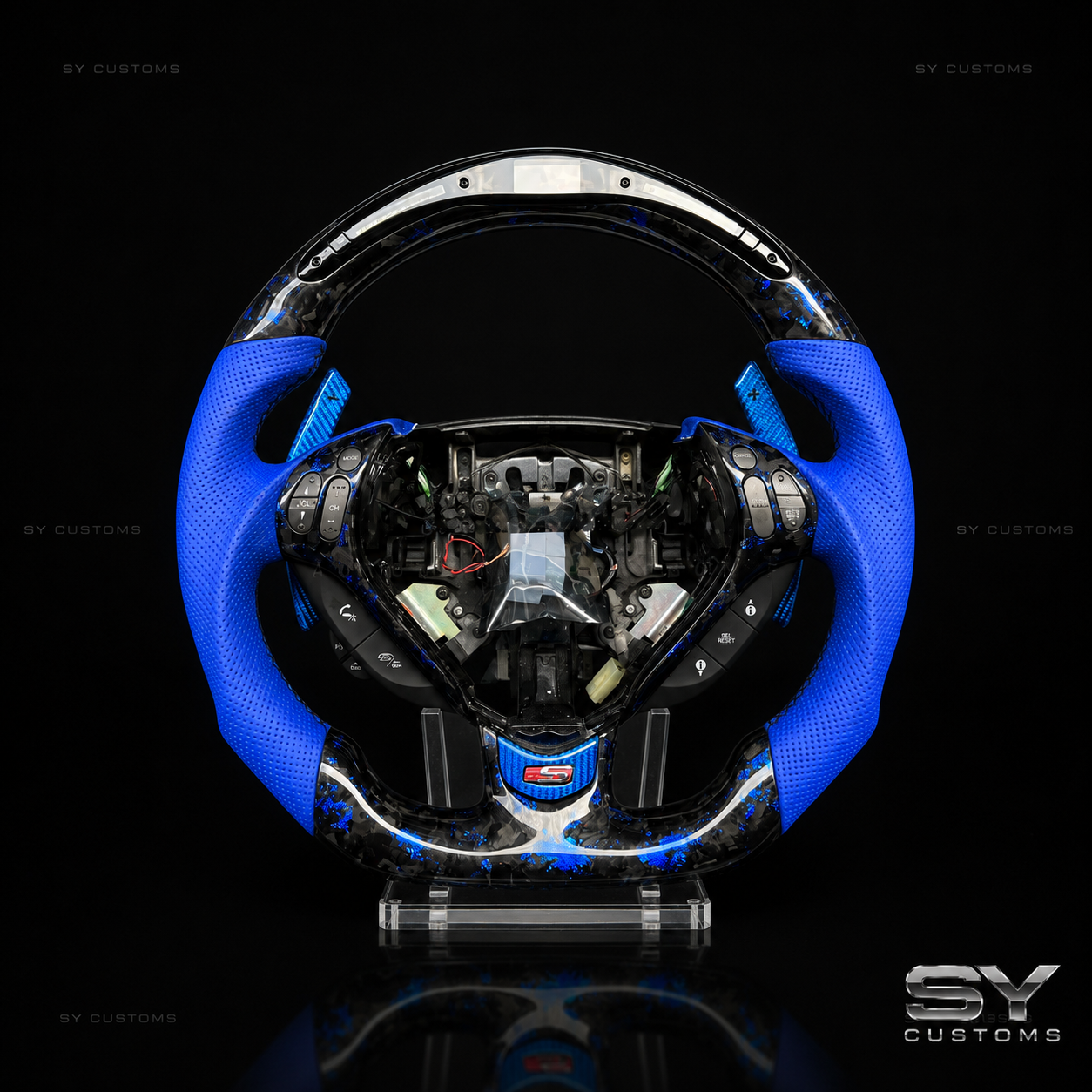 SY Customs 2004-2008 Acura TL Carbon Fiber Steering Wheel