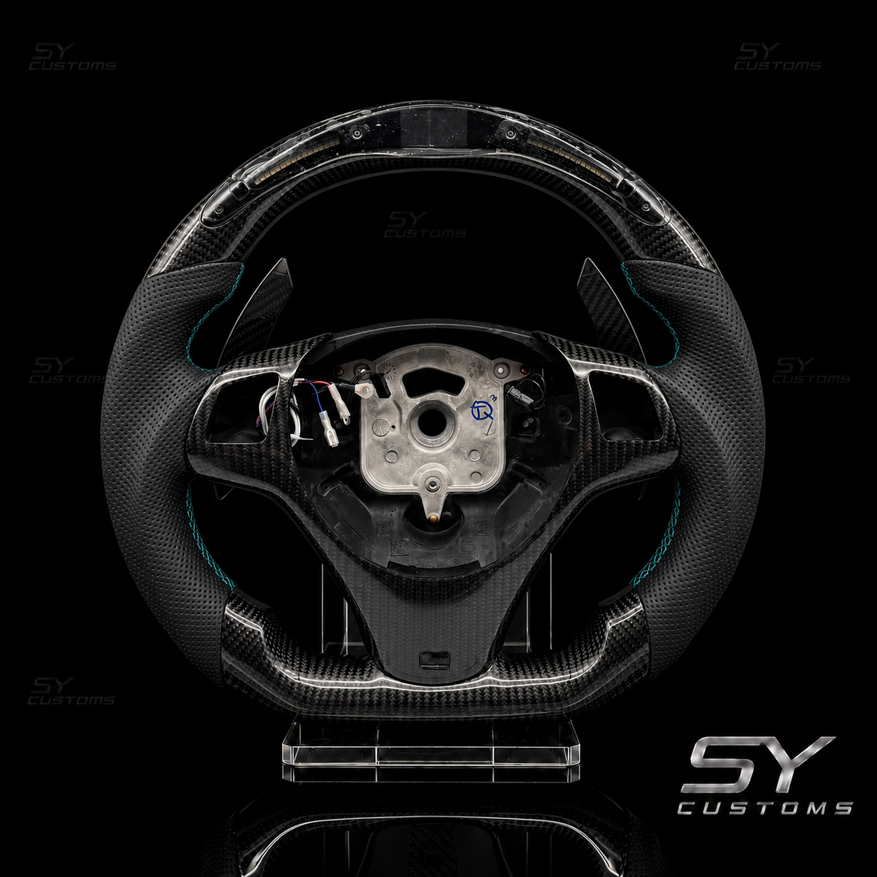 SY Customs 2005-2013 BMW E90/E91/E92/E93 Carbon Fiber Steering Wheel