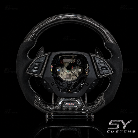 SY Customs 2016–2024 Chevrolet Camaro Carbon Fiber Steering Wheel