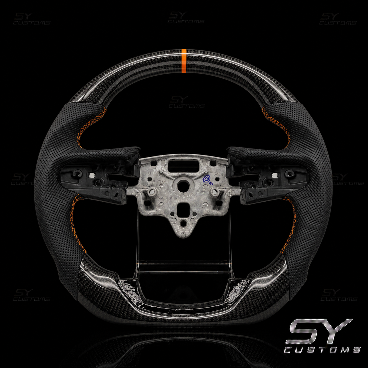 SY Customs 2014–2024 GMC Sierra/Yukon Carbon Fiber Steering Wheel