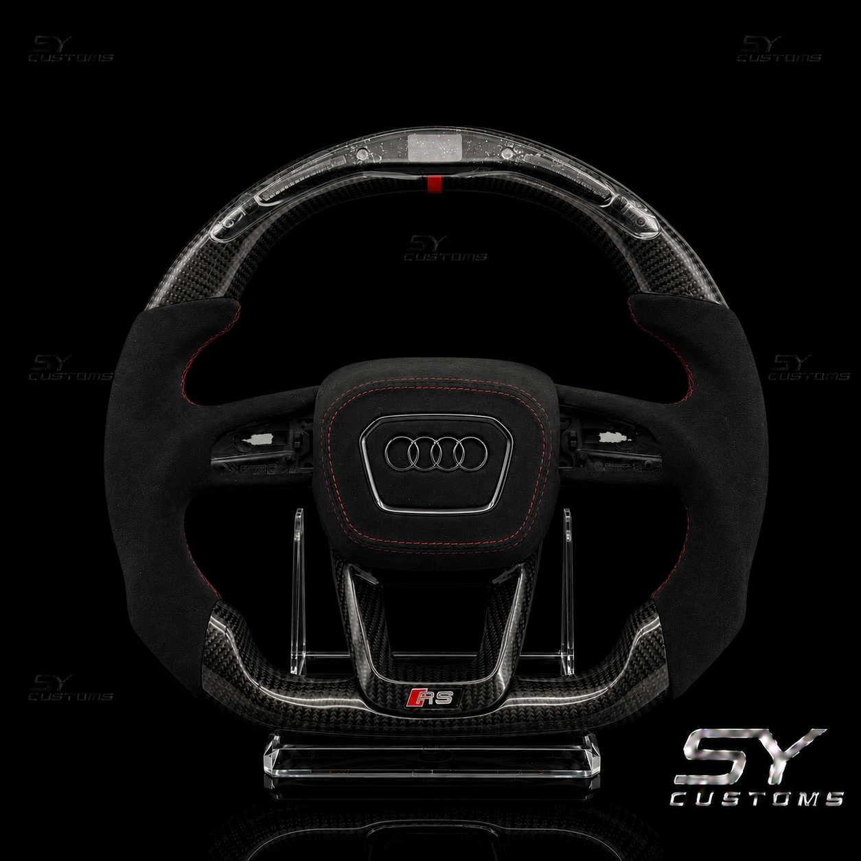SY Customs 2019+ Audi Q7/Q8/SQ7/SQ8/RSQ8 Carbon Fiber Steering Wheel