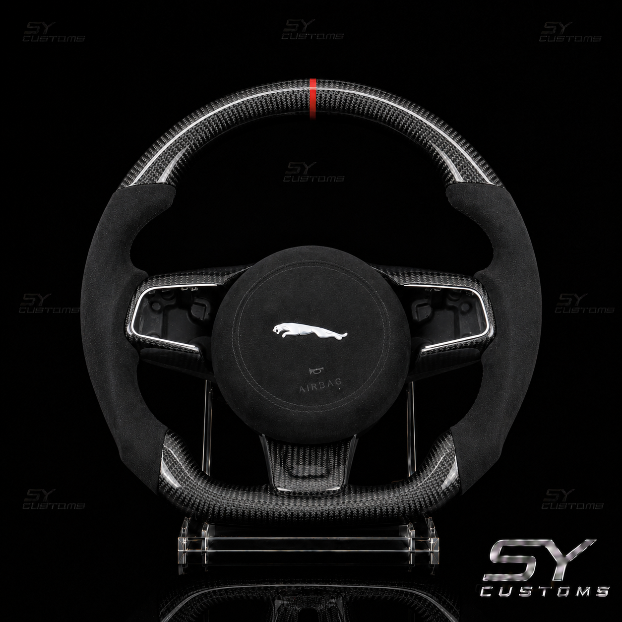 SY Customs Jaguar F-Type Carbon Fiber Steering Wheel