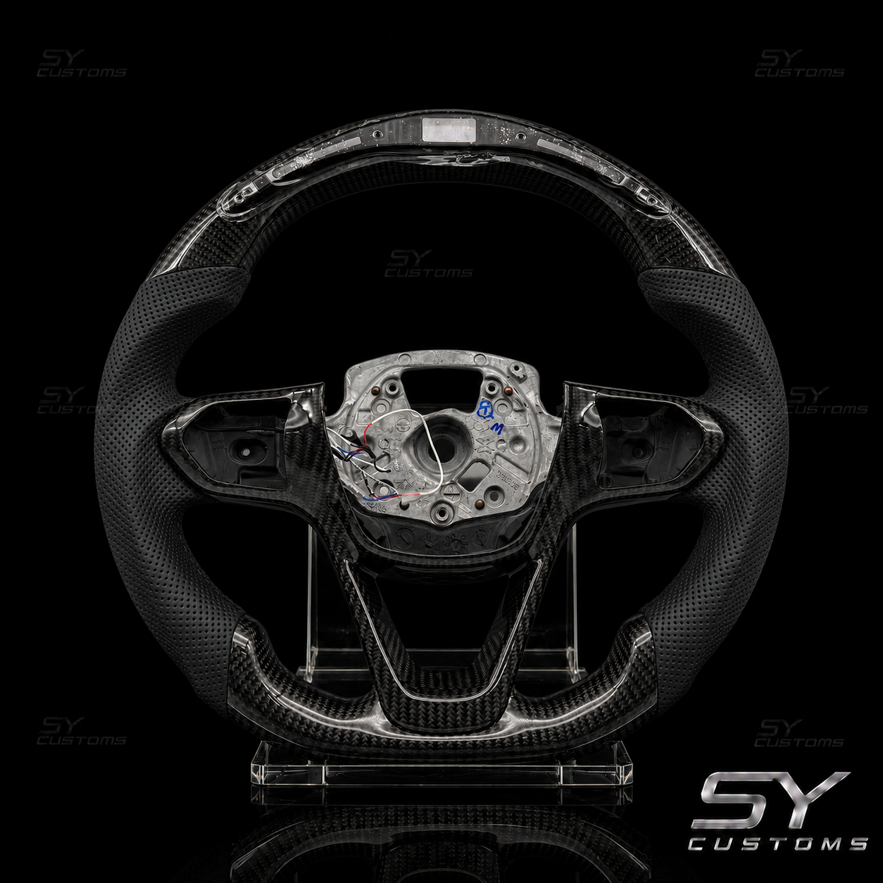 SY Customs 2014-2020 BMW i8 Carbon Fiber Steering Wheel