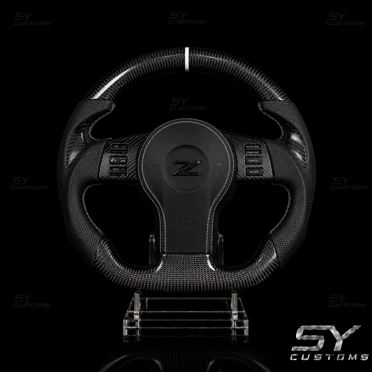 SY Customs 2003–2009 Nissan 350Z Z33 Carbon Fiber Steering Wheel