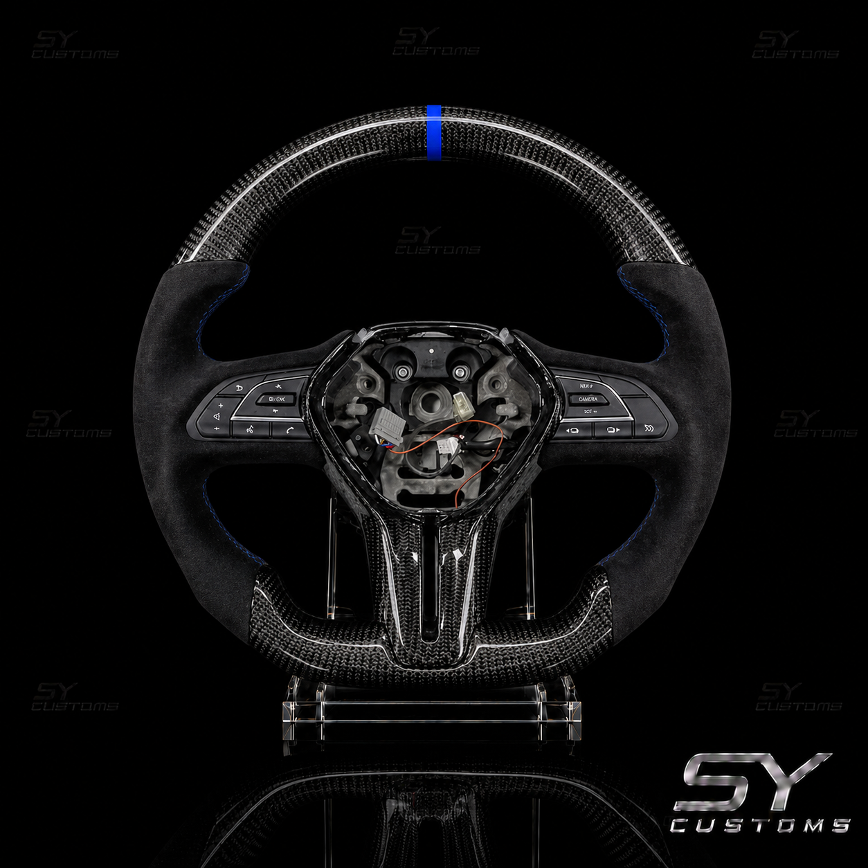 SY Customs 2014–2024 Infiniti Q50 Carbon Fiber Steering Wheel