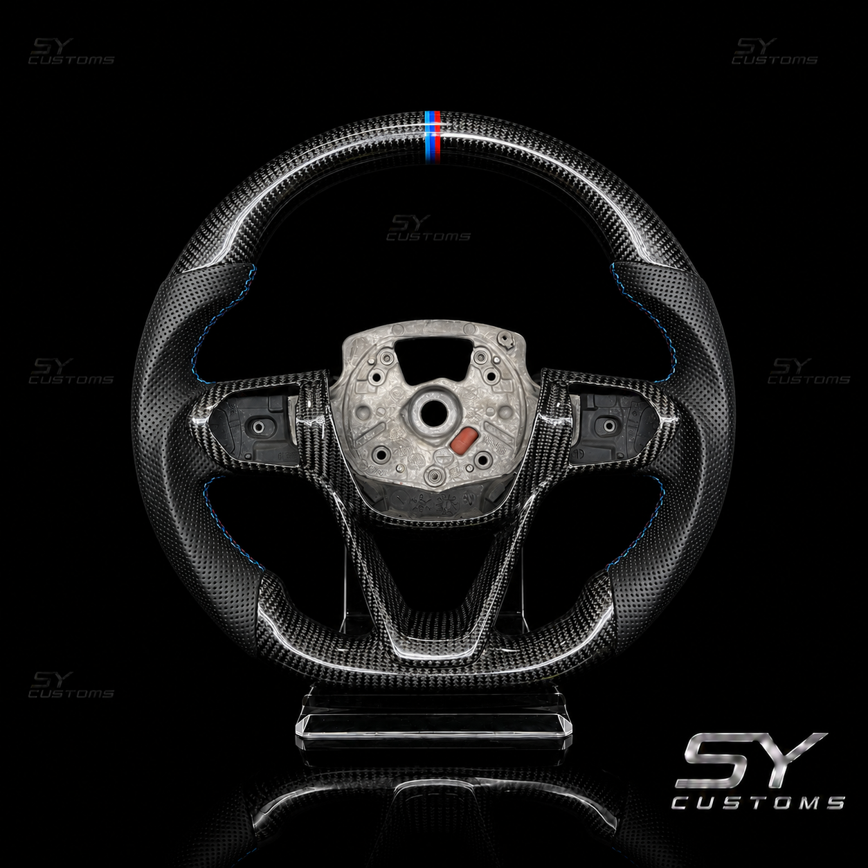 SY Customs 2014-2020 BMW i8 Carbon Fiber Steering Wheel