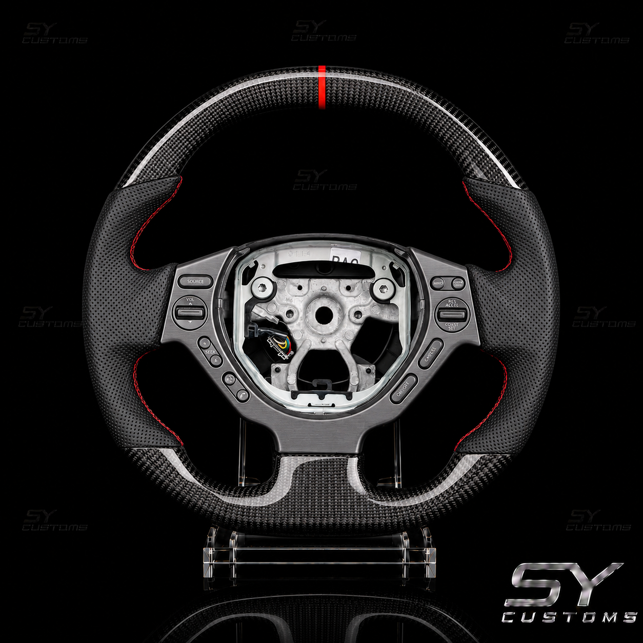 SY Customs 2009–2016 Nissan GT-R R35 Carbon Fiber Steering Wheel