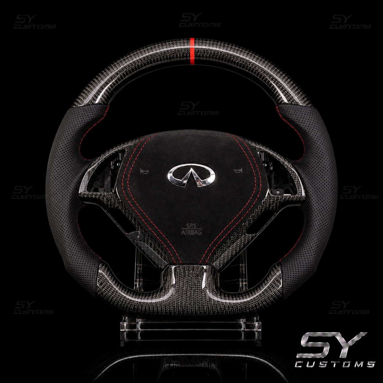 SY Customs 2008 Infiniti G37 Carbon Fiber Steering Wheel